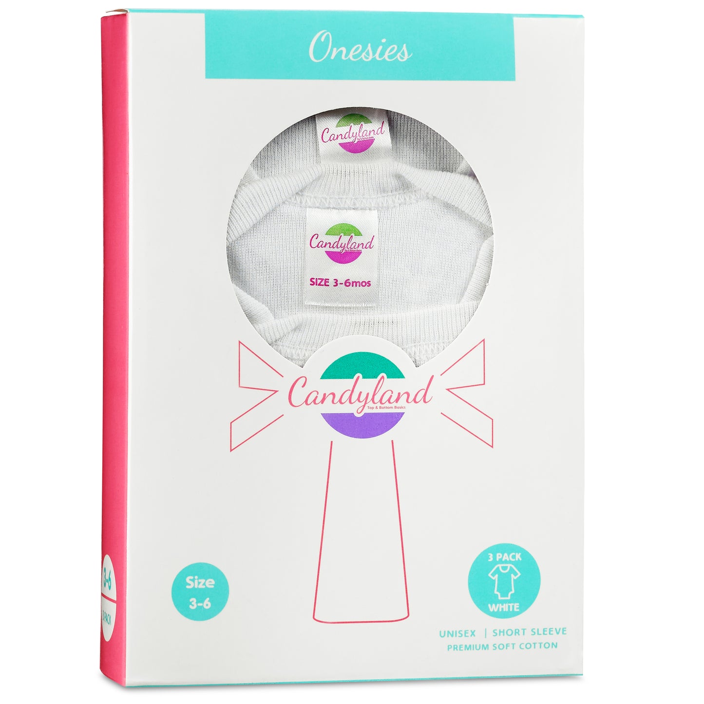 Baby Short Sleeve Undershirt-3 Pack