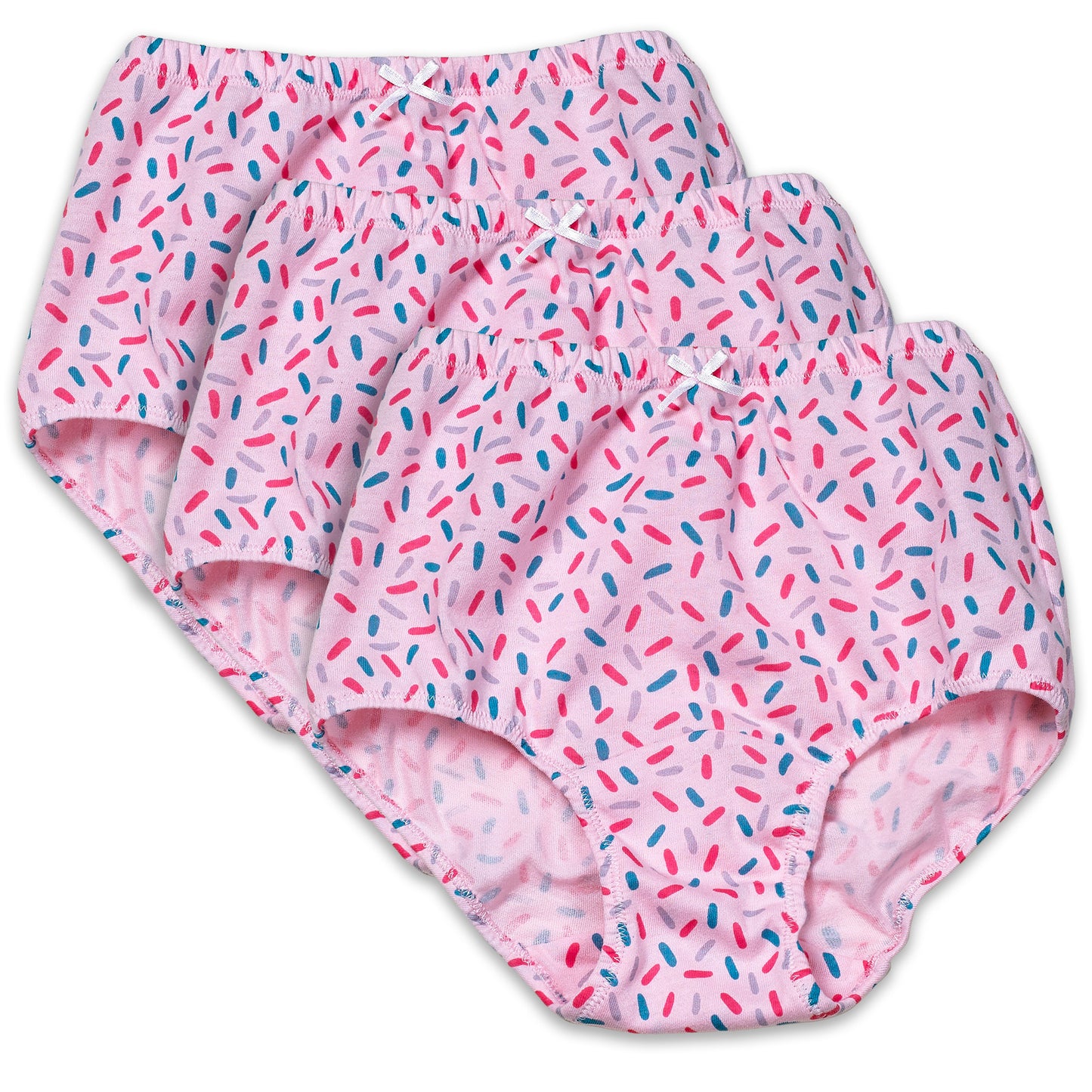 Girl's Printed Panty-Cotton-pack of 3