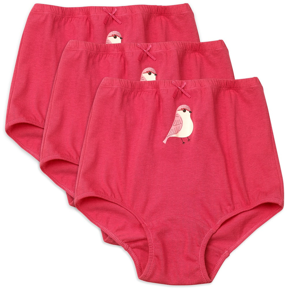 Girl's Printed Panty-Cotton-pack of 3