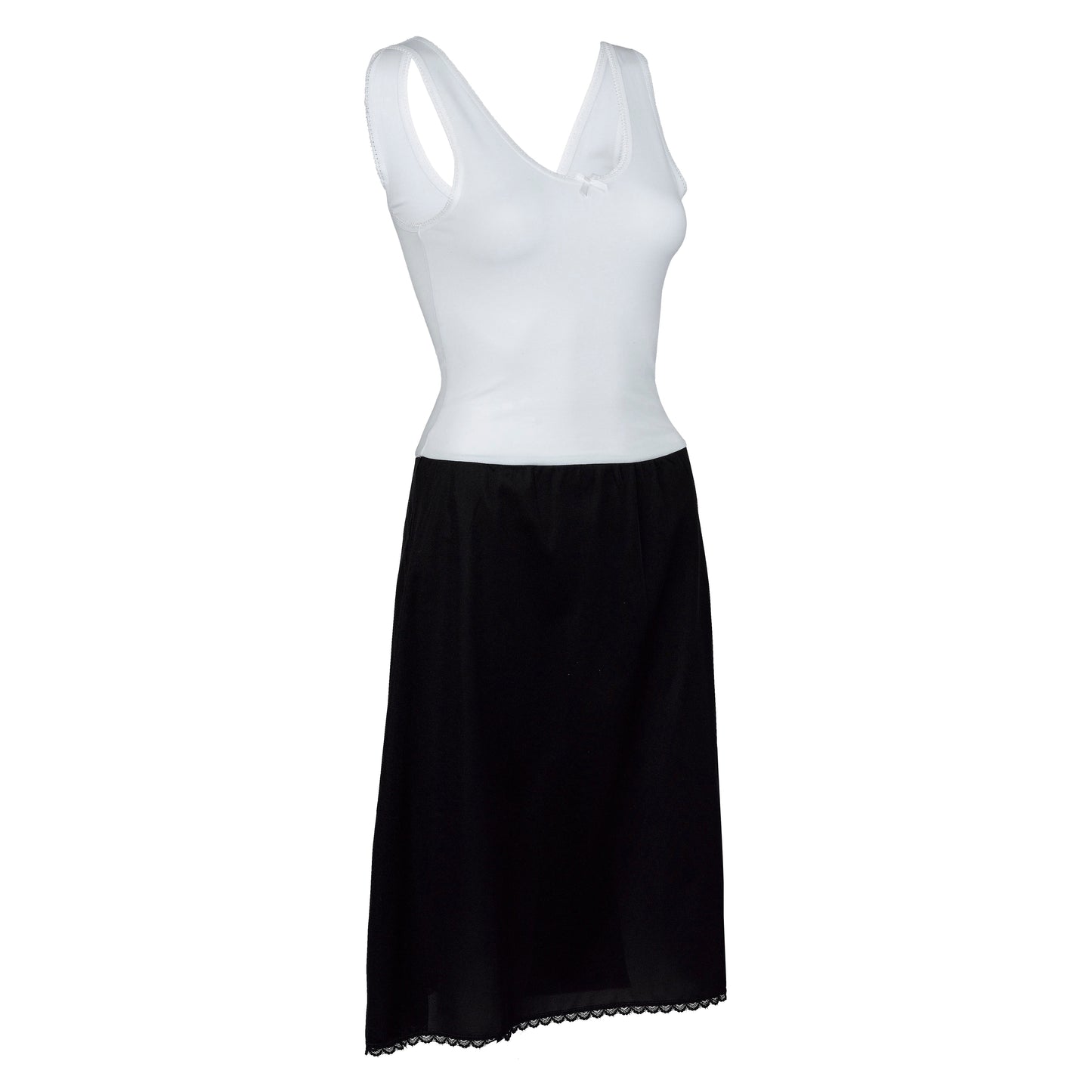 Ladies Trufit Slip-Cotton Top Nylon Bottom