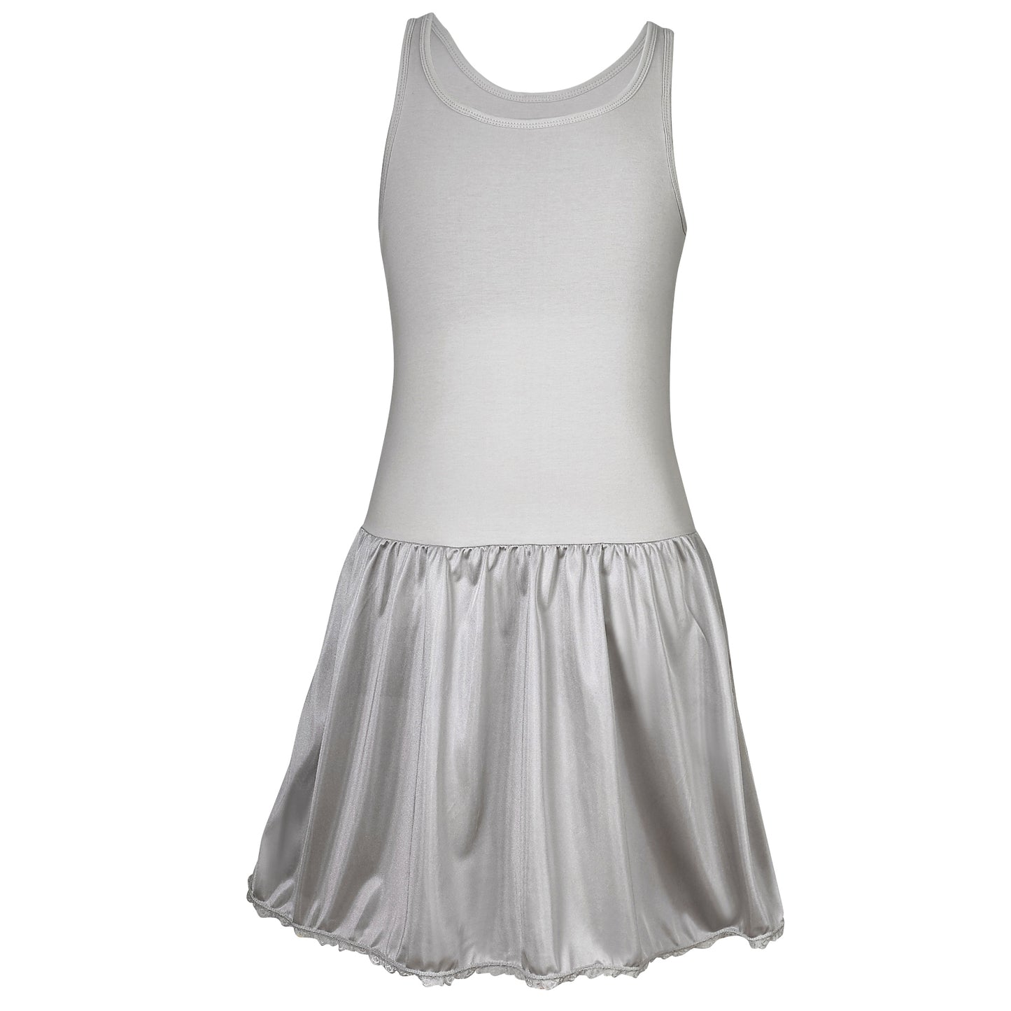 Girl's Full Slip With Inserted Crop Top