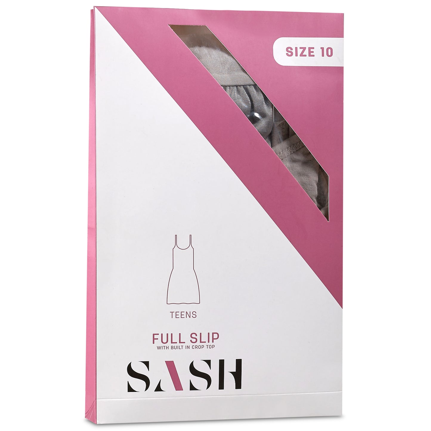 Girl's Full Slip With Inserted Crop Top